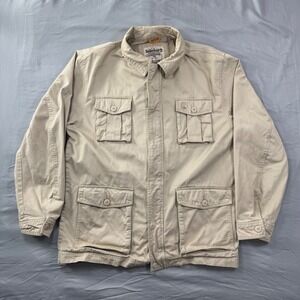 Timberland Stratham Issue Mens Tan Field Jacket M Utility Workwear Outdoor Gear